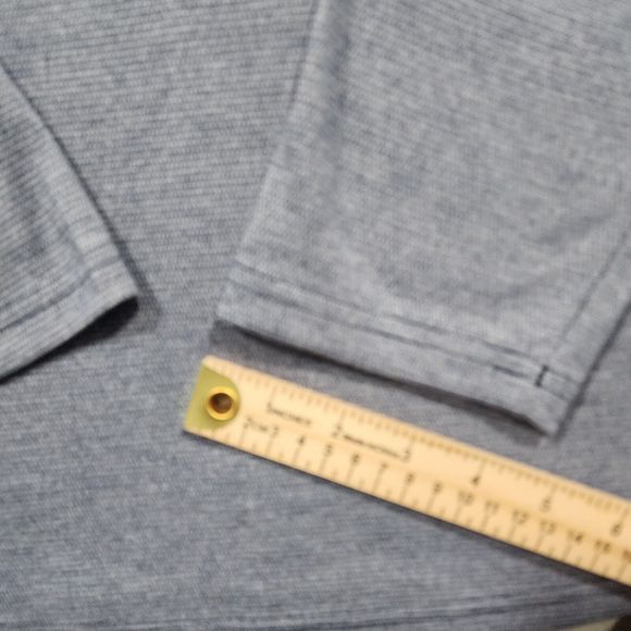 Under Armour Polo Shirt Mens Blue 2XL HeatGear Fitted Short Sleeve Pullover Long - Picture 10 of 16